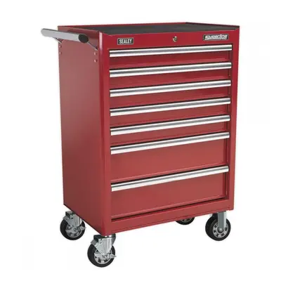 Sealey AP33479 Rollcab 7 Drawer With Ball-Bearing Slides - Red