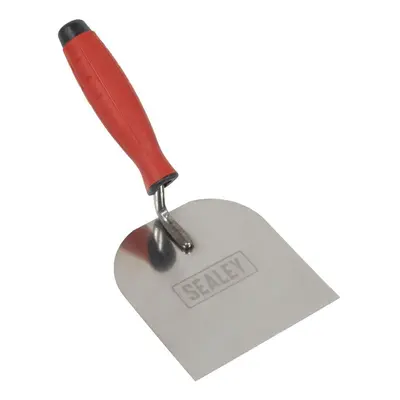 Sealey T1706 Stainless Steel Margin Trowel - Rubber Handle - 120Mm