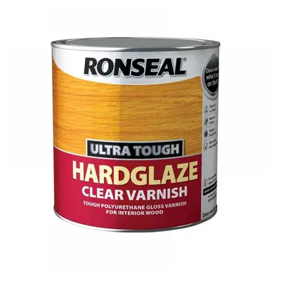 Ronseal 09008 Ultra Tough Hardglaze Internal Clear Gloss Varnish 250Ml