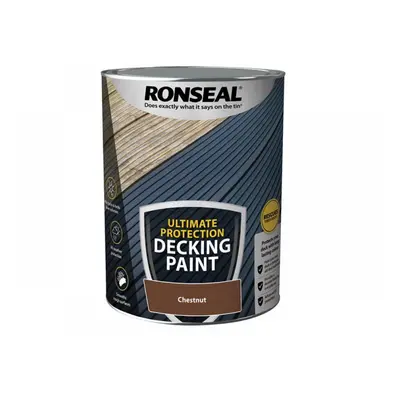 Ronseal 39146 Ultimate Protection Decking Paint Chestnut 5 Litre