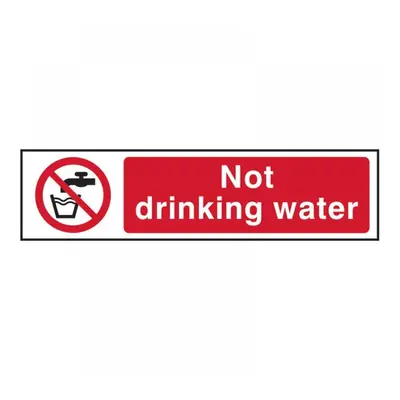 Scan 5051 Not Drinking Water - Pvc Sign 200 X 50Mm