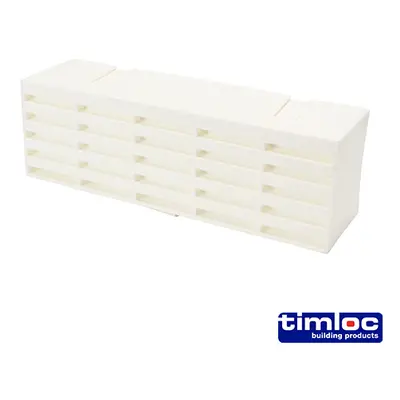 Timloc LOC1201ABWH Airbrick - Plastic - White - 1201Abwh 215 X 69 X 60 Box 20