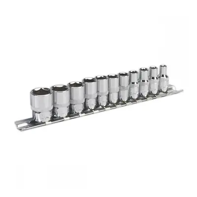 Sealey AK2670 Socket Set 11Pc 1/4inSq Drive Walldrive® - Imperial