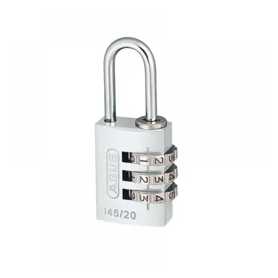 Abus Mechanical 46574 145/20 20Mm Aluminium Combination Padlock Silver 46574