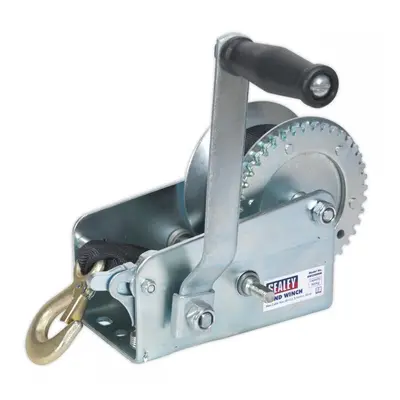 Sealey GWW2000M Geared Hand Winch 900Kg Capacity With Webbing Strap