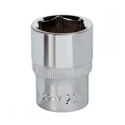 Sealey SP1220 Walldrive® Socket 20Mm 1/2inSq Drive Fully Polished