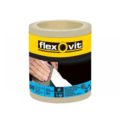 Flexovit 63642526413 General Purpose Sanding Roll 115Mm X 5M Fine 180G