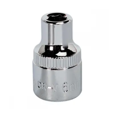 Sealey SP3806 Walldrive® Socket 6Mm 3/8inSq Drive Fully Polished