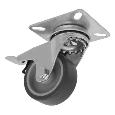 Sealey SCW250SPLEM Medium-Duty Thermoplastic Swivel Castor Wheel With Total Lock Ø50Mm - Trade