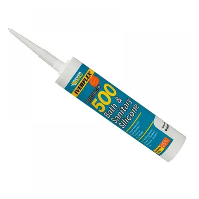 Everbuild Sika 484839 500 Bath & Sanitary Silicone Sealant Ivory 290Ml