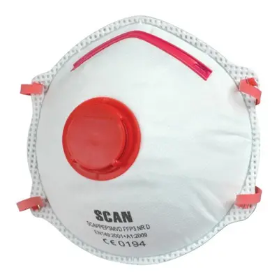 Scan DTC3C-FD-2 Moulded Disposable Valved Masks Ffp3 (Pack 2)