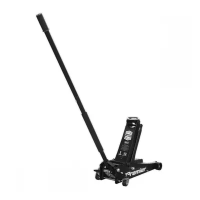 Sealey 3040AB Trolley Jack 3 Tonne Low Profile Rocket Lift Black