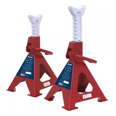 Sealey VS2006 Axle Stands (Pair) 6 Tonne Capacity Per Stand Ratchet Type