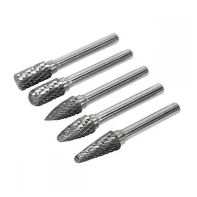 Sealey SDBK5 Tungsten Carbide Rotary Burr Set 5Pc