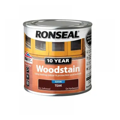 Ronseal 38670 10 Year Woodstain Teak 250Ml