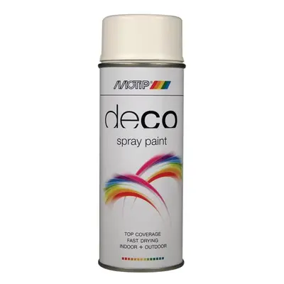 Motip® 01650 Deco Spray Paint Matt Ral 9010 White 400Ml