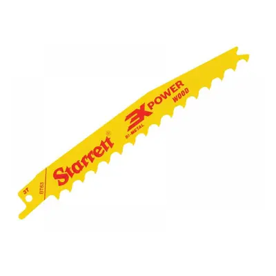 Starrett BT63-5 Bt63-5 Bi-Metal Reciprocating Blade Wood Tapered 152Mm 3 Tpi (Pack 5)