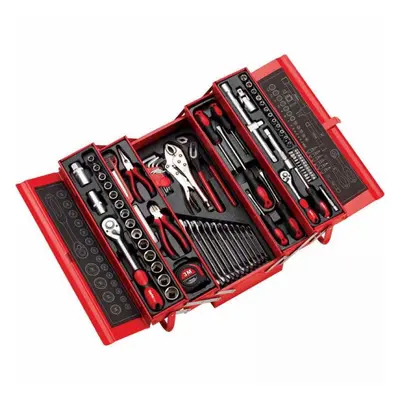 Clarke 1700800 Pro394 90 Piece Tool Kit With Cantilever Toolbox