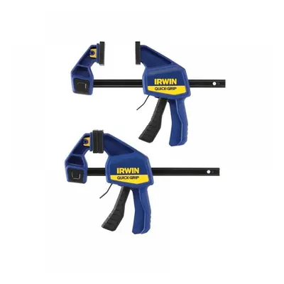 Irwin® Quick-Grip® T5062QCEL7 Quick-Change™ Medium-Duty Bar Clamp 150Mm (6In) Twin Pack