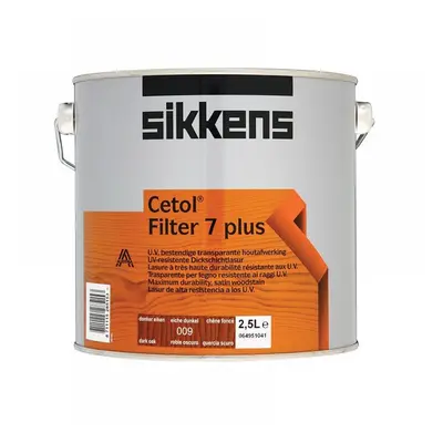 Sikkens 5085907 Cetol Filter 7 Plus Translucent Woodstain Dark Oak 2.5 Litre