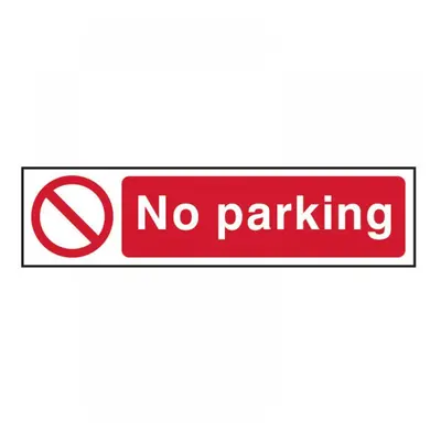 Scan 5056 No Parking - Pvc Sign 200 X 50Mm