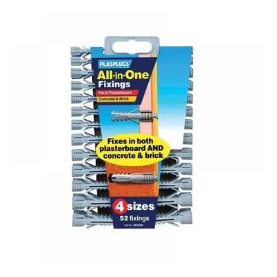 Plasplugs MFA500CC Mfa 500 All-In-One Fixings Assorted (52)