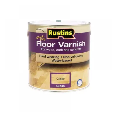 Rustins AFCG2500 Quick Dry Floor Varnish Gloss 2.5 Litre