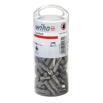 Wiha 40462 Standard Pozidriv Bits Pz2 25Mm Tub Of 100