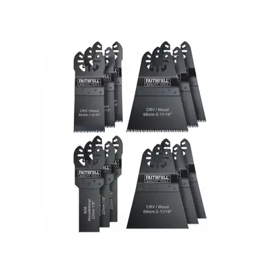 Faithfull Multi-Function Tool Blade Set 12 Piece