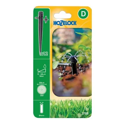 Hozelock 100-001-374 2788 End Of Line Adjustable Mini Sprinkler On Stake 4Mm (Pack 12)