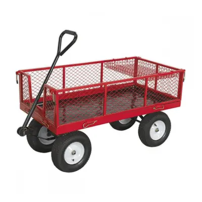 Sealey CST806 Platform Truck With Sides Pneumatic Tyres 450Kg Capacity