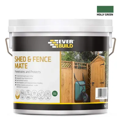 Everbuild Shed & Fence Mate Holly Green 5Ltr