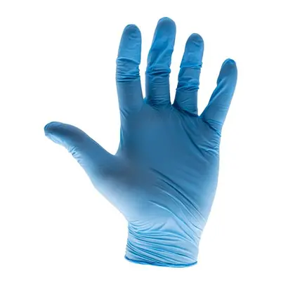 Scan KS-ST RT021 Blue Nitrile Disposable Gloves Large (Box Of 100)