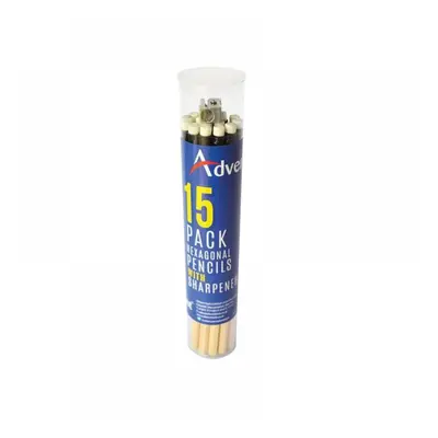 Advent APTUB15 Hexagonal Hb Pencils & Sharpener (Tub 15)