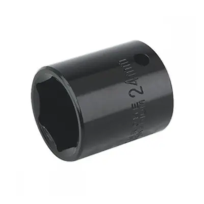 Sealey IS1224 Impact Socket 24Mm 1/2inSq Drive