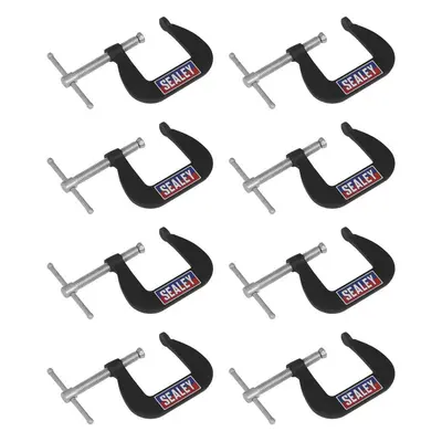 Sealey GCC03 Junior C-Clamp 8Pc Set - 38Mm X 38Mm