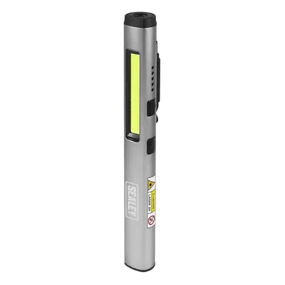 Sealey LED450UV Penlight Torch With Uv 5W Cob & 3W Smd Led With Laser Pointer Rechargeable