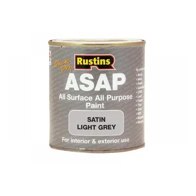 Rustins ASAPLG500 Asap Paint Light Grey 500Ml