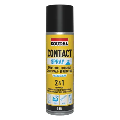 Soudal Contact Adhesive Spray Transparent 300Ml canister 1