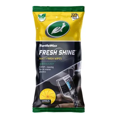 Turtle Wax 54074 Fresh Shine Matt Wipes Citrus (Pack Of 24)