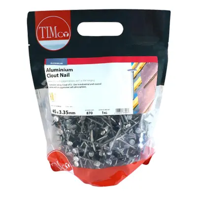 Timco ACN45LB Clout Nails - Aluminium 45 X 3.35