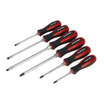 Sealey AK4932 Screwdriver Set 6Pc Hammer-Thru