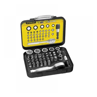 Stanley® 1-13-906 1/4In Drive Ratchet Bit & Socket Set 39 Piece