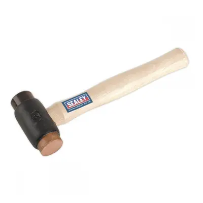 Sealey CRF25 Copper/Rawhide Faced Hammer 2.25Lb Hickory Shaft