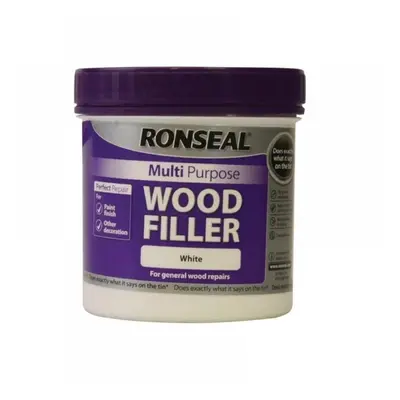 Ronseal 34749 Multipurpose Wood Filler Tub White 465G