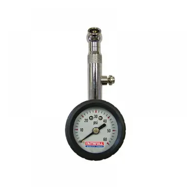 Faithfull TSE:1531 Tyre Pressure Dial Gauge 60 Psi