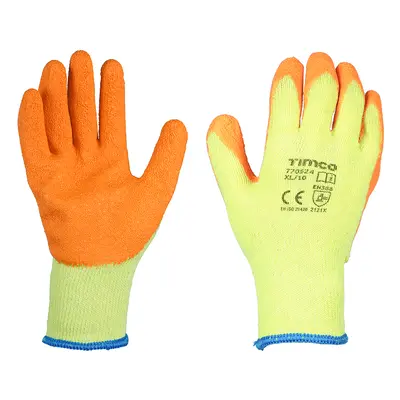 Timco 770524 Eco-Grip Gloves - Crinkle Latex Coated Polycotton - Multi Pack X Large