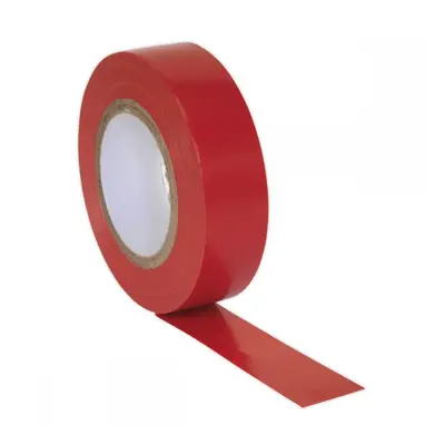 Sealey ITRED10 Pvc Insulating Tape 19Mm X 20M Red Pack Of 10