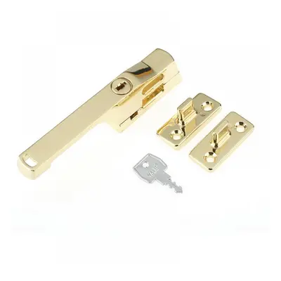 Yale Locks 710115005166 P115Pb Lockable Window Handle Polished Brass Finish