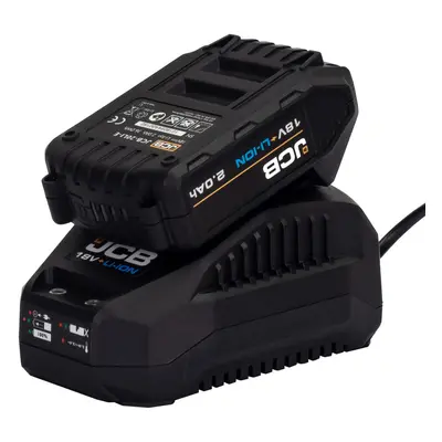 JCB 18V 2.0Ah Lithium-Ion Battery And 2.4A Fast Charger | 21-20Libtfc